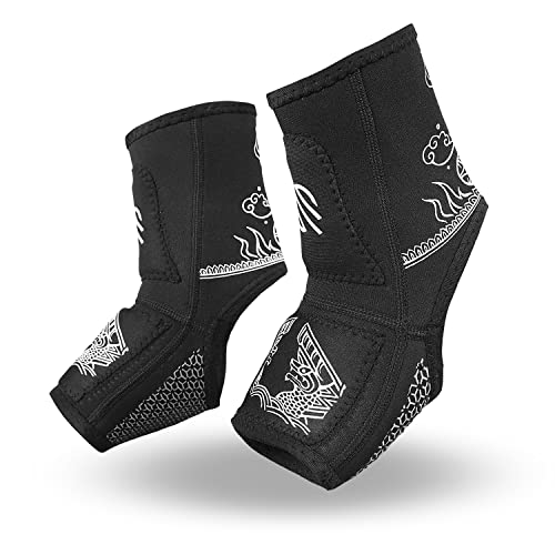 Sanabul Battle Forged Gel Ankle Guard (Black/White, Large/X-Large) #TOP1