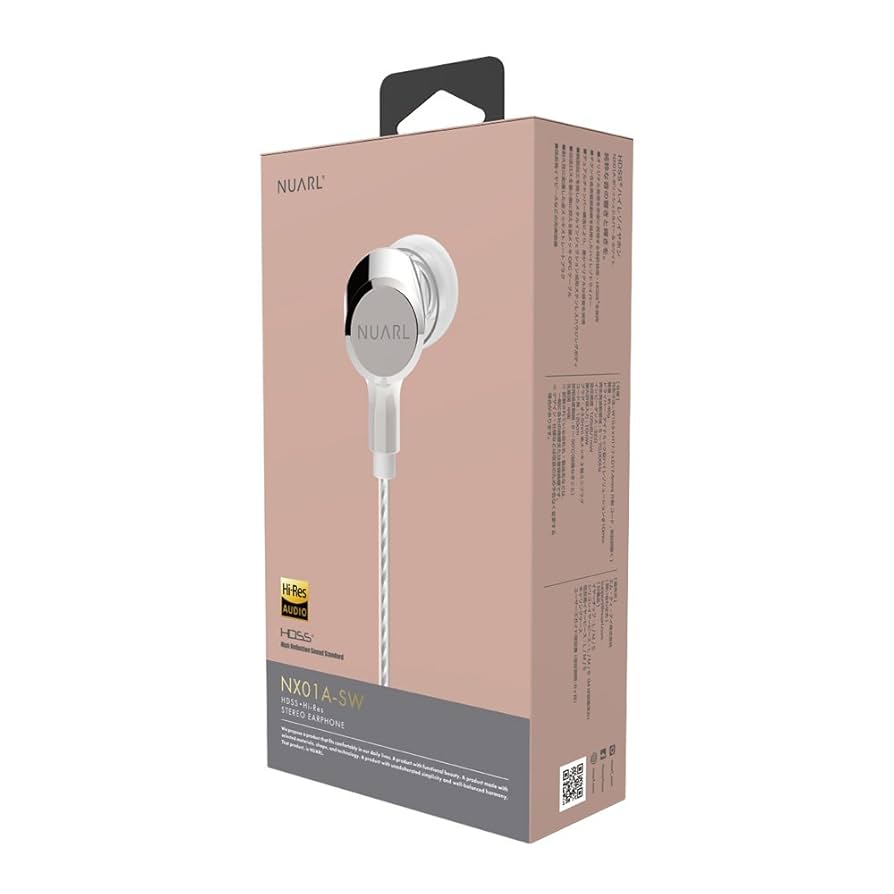 NUARL HDSSハイレゾ対応カナル型イヤホン ポリッシュドシルバー&ホワイト NX01A n5ksbvb Amazon.co.jp: NUARL HDSSハイレゾ対応カナル型イヤホン