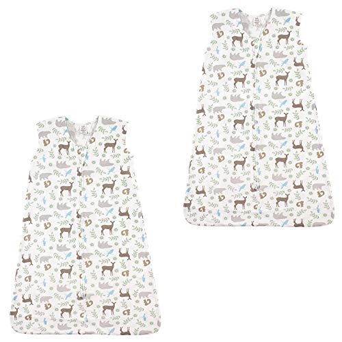 Image of Touched by Nature Baby Organic Cotton Sleeveless Wearable Sleeping Bag, Sack, Blanket, Forest 2-Pack, 18-24 Months