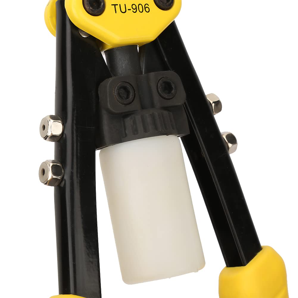 Pistola per Rivetti in Acciaio al Cromo vanadio, rivettatrice Manuale, utensile per rivettatura di Chiodi per ascensori automobilistici, Giallo e Nero