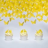 Edible Flowers -Edible leaves -Edible butterflies Wafer Paper Cake Cupcake Toppers for Decorating Ri