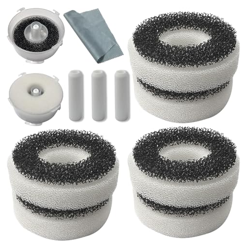 Image of Compatible Replacement Set for Biorb Filter - Carbon Rings, Foam, Air Stone & Cleaner Pad (6 Foam Pieces, 3 air Stones, 1 pad)