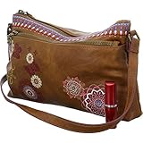 bandolera desigual marron , , , , 18.0, 2.0, Bandolera Bolso Desigual Chandy Durban Camel U Beige
