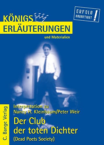Der Club Der Toten Dichter Buch Online Lesen Der Club der toten Dichter - Dead Poets Society von Nancy H. Kleinbaum