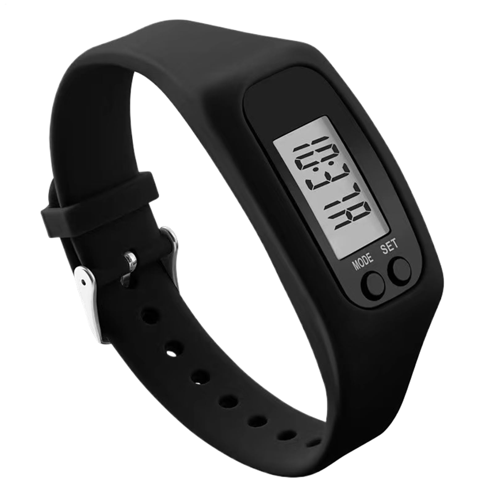 Step Counter Watch Large Screen Calories Step Counter LCD Display No App Required Monitor For Daily Travel Commute Weekend Walking Jogging Hiking Park Workouts Gym Senior Men