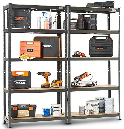 VickyHome 5 Tier Heavy Duty Garage Shelving Unit, Height Adjustable Racking Shelving Shelving - View #3