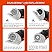 Replacement Rotary Blades Compatible with Worx WX082L 4V ZipSnip Cordless Electric Scissors, WA2300 Replacement Blades Fits RC2600K,RC2601, RC2602, WX080L, WX081L (4 Pcs)