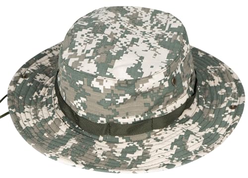 Image of Sun Hats for Men Women Boonie Hat UPF 50+ Bucket Hat Wide Brim UV Protection Fishing Hiking Safari Outdoor Hats