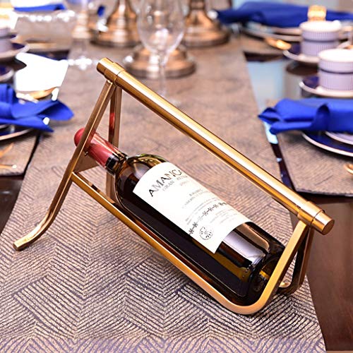 Porte-bouteille en métal minimaliste haute qualité salon
