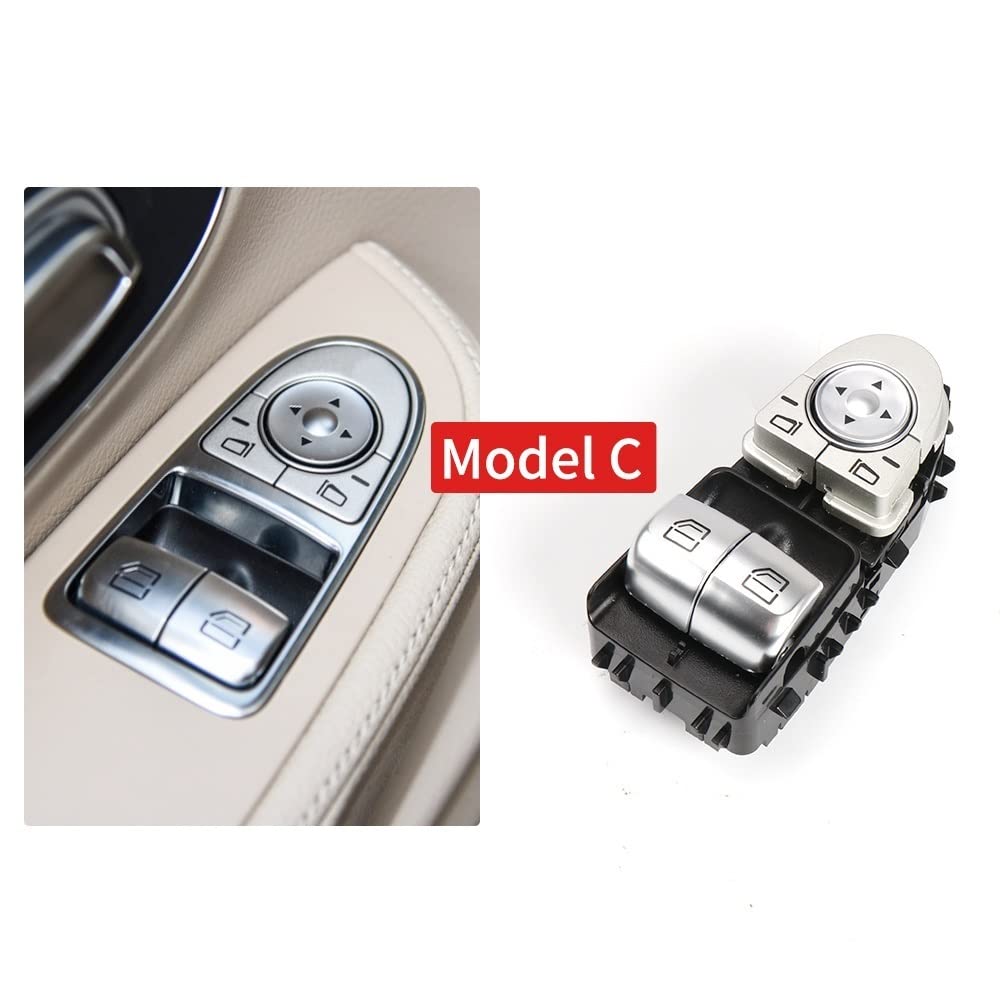 Elevador de interruptor de coche Para Mercedes para Benz W447 W448 para Vito para Viano V260 Interruptor de ventana eléctrica puerta delantera automóvil para interruptor control principal(Model C)