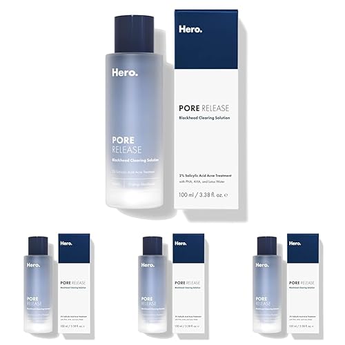 Miniatura 9 de Hero Cosmetics Solución de eliminación de puntos negros de liberación de poros, tóner exfoliante con BHA, PHA, AHA y ácido salicílico al 2% (3.4 fl
