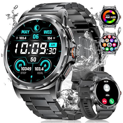 Esfoe Reloj Inteligente Para Hombre, 1,43 Pulgadas, Amoled Always-On, Con Llamadas Inalámbricas, Para Android, Iphone, Monitor De Frecuencia Cardíaca, Monitor De Sueño, Spo2, Podómetro, 130 Modos Esfoe Reloj Inteligente Para Hombre, 1,43 Pulgadas, Amoled Always-On, Con Llamadas Inalámbricas, Para Android, Iphone, Monitor De Frecuencia Cardíaca, Monitor De Sueño, Spo2, Podómetro, 130 Modos
