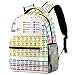 Mochila casual mochilas náuticas caballito de mar azul mochila para mujeres bolsa de libros de viaje de alta capacidad bolsas de hombro, Multicolor-4