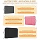 Enloffi Laptoptasche 14 Zoll Laptophülle Stoßfeste Wasserdicht Hülle Tasche mit Griff Laptop Tasche Kompatibel mit MacBook Pro HP Dell Lenovo Asus Schutzabdeckung mit Zubehörtasche, Rosa