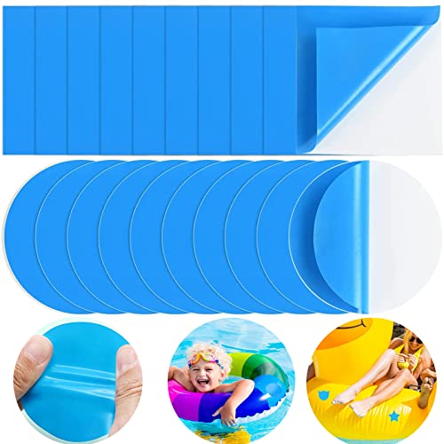 YCVSKY 20 Piezas Parches Piscina Bajo Agua,Parches de Reparación para Piscinas,PVC Parches Impermeables para Camas de Agua, Sofás/Piscinas Hinchables