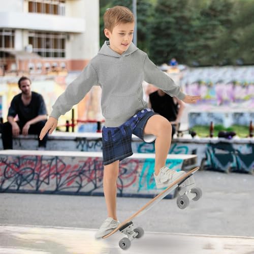 Boys Athletic Shorts Printed Kids Hiking Basketball Gym Shorts with Pocket for Outdoor Activity Sport 7-15Y2