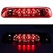 Tresound LED 3rd Third Brake Light For 1997-2001 Jeep Cherokee Center High Mount Lamp (Red Lens)