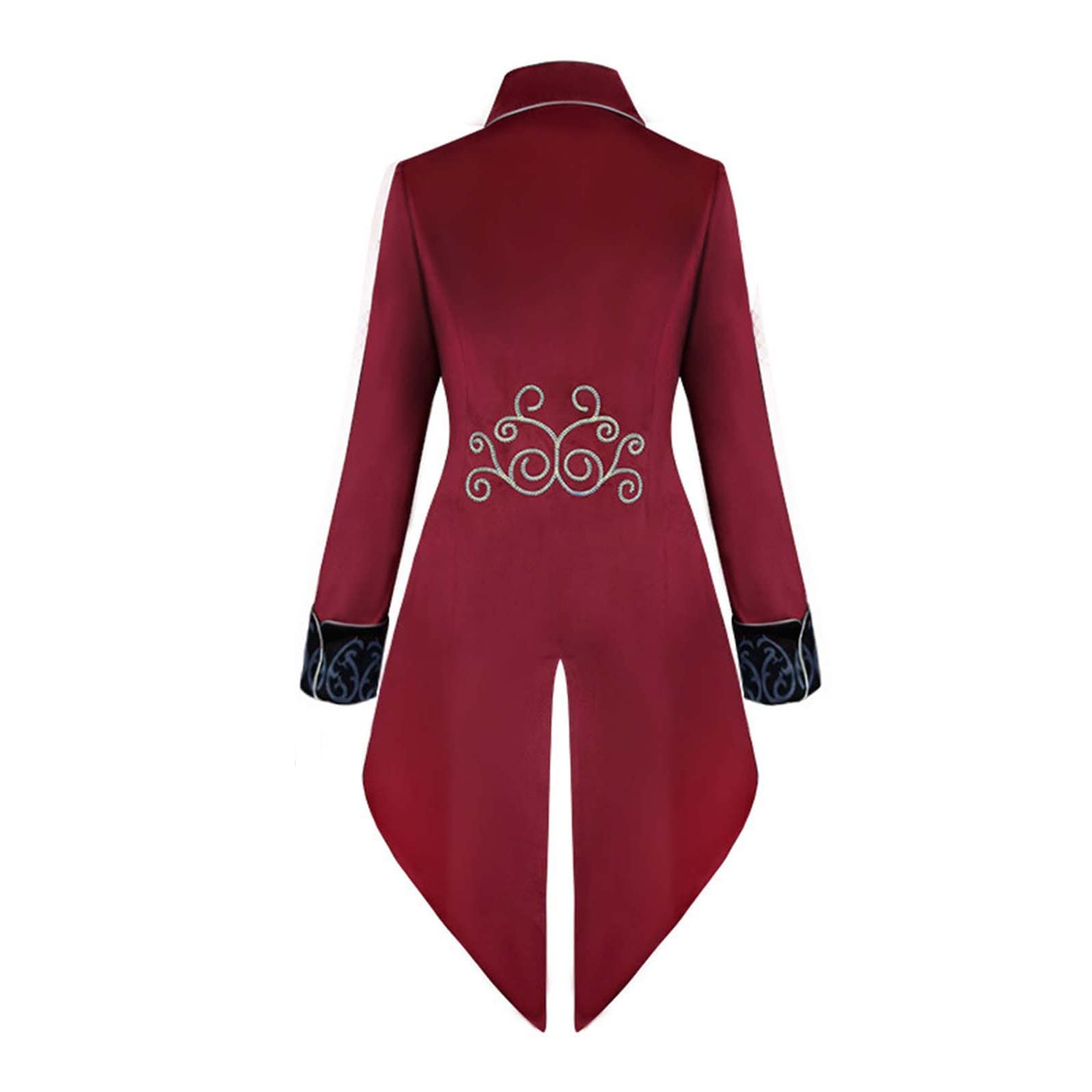 Uomini Gotico Giacca Coda Di Pie Nero Steampunk Vittoriano Matrimonio Costume Di Carnevale Vittoriano Cosplay Smoking Giacca Lunga Uomo Gotico€