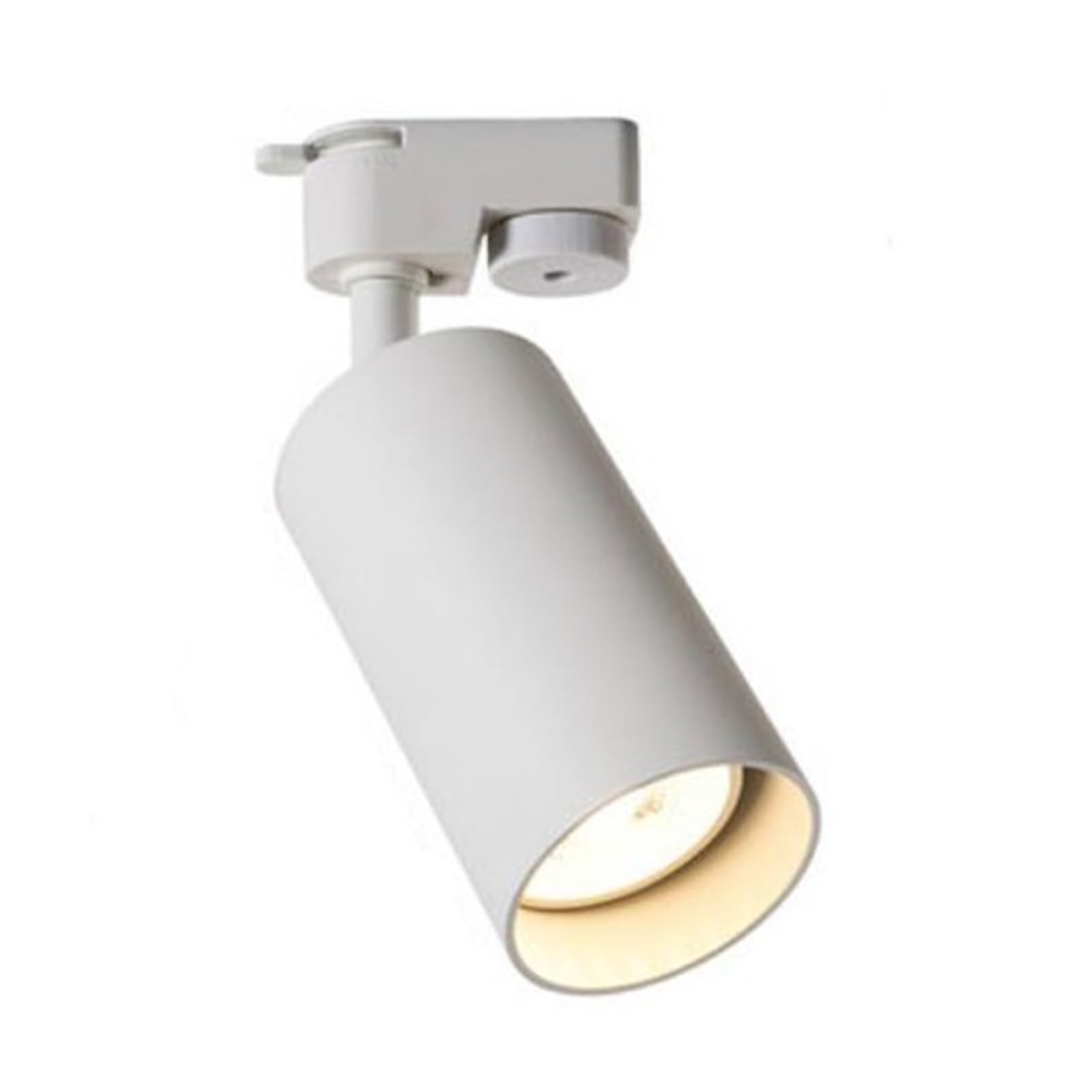 Lampada da Binario Bianca Nera GU10 Lampada da Binario A LED Illuminazione su Binario Faretti in Alluminio for Negozio di Abbigliamento Home Super Luminoso(Bulb Not Included,White)