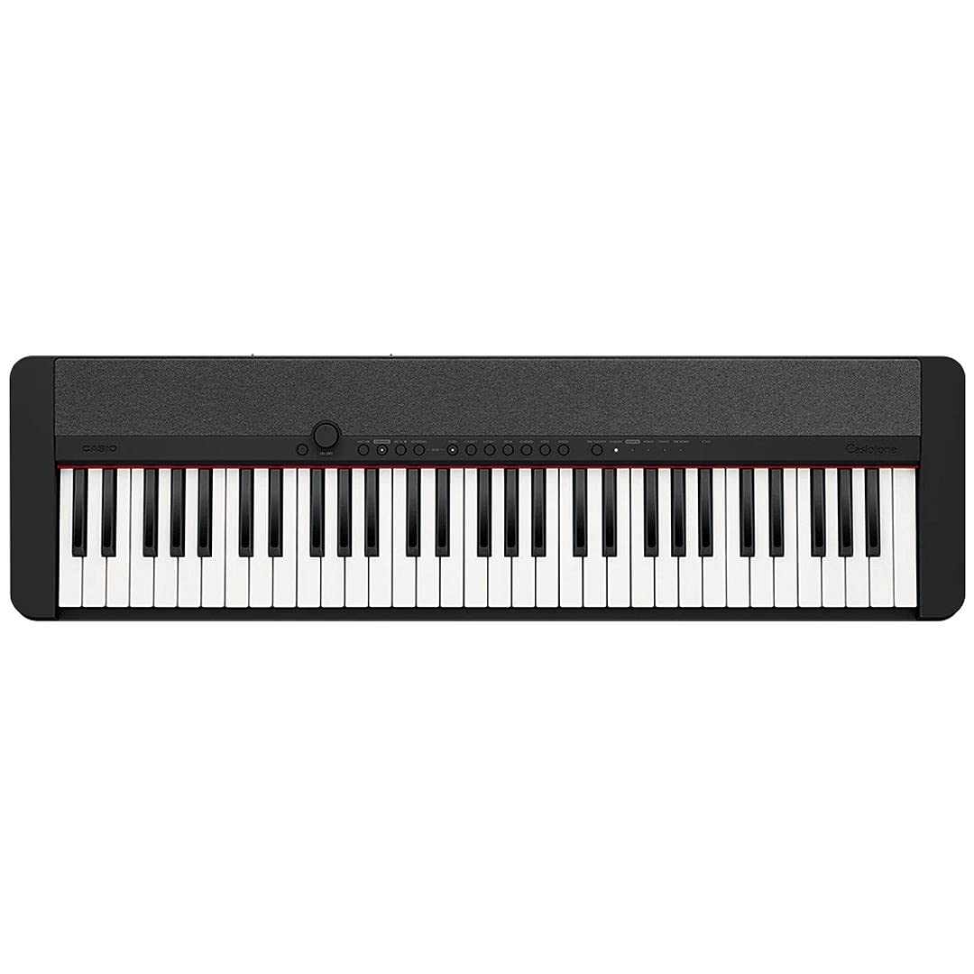 MusicalStore2005 Kit Tastiera 61 Tasti per Casio CT-S1 Black, Inclusi Borsa Imbottita a Tracolla, Stand e Alimentatore - Ideale per Bambini e Studenti