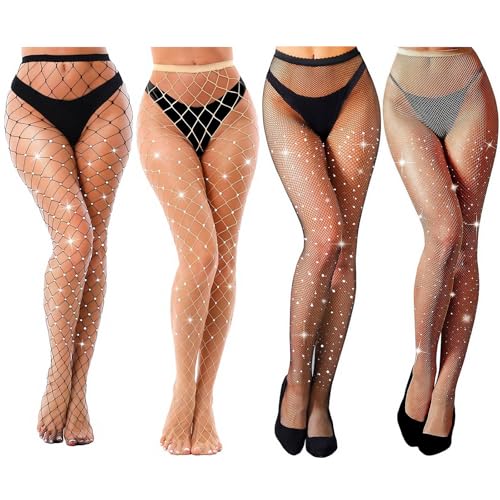 Sparkly Tights, Fishnet Stockings For Women, Black Fishnets, Glitter Fish Nets Leggings, Sexy Mesh Glow In The Dark Tights, One Size Fit All2