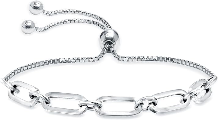 Charmsy 925 Sterling Silver Sliding Bolo Bracelet for Women | Womens Italian Handmade Adjustable Bolo Bead Ball Slider Bracelet
