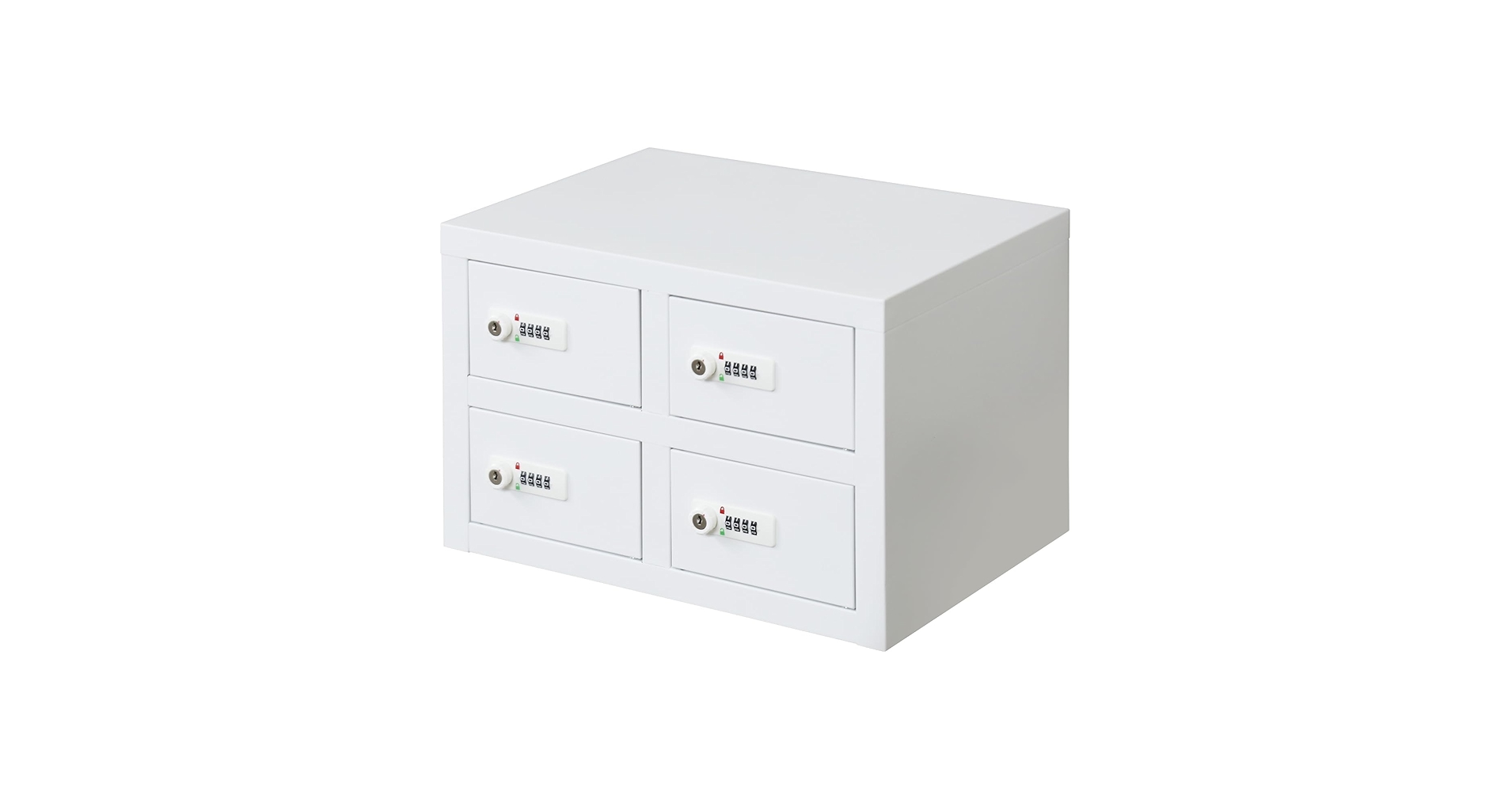 Amazon.co.jp: 貴重品ロッカー 金庫 4人用 鍵付き 幅40cm 奥行28cm 高