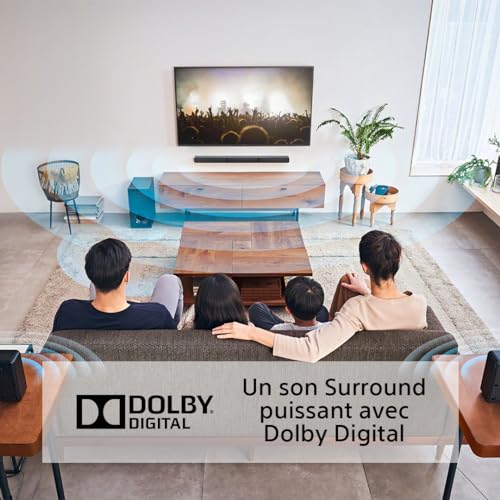 Sony HT-S40R - Barre de Son 5.1ch Home Cinéma avec Enceintes Satellites sans Fil, Noir