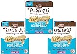 Merrick Fresh Kisses Mint Double-Brush Dental Treats - Large 16 Count - Pack of 3