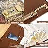 Vintage Old Map Diary with Lock,A5 Locking Journal Pu Leather Refillable Writing Notebook with Lock Combination Password Personal Lock Journal with Pen&Gift Box Secret Lock Diary for Adults Men&Women