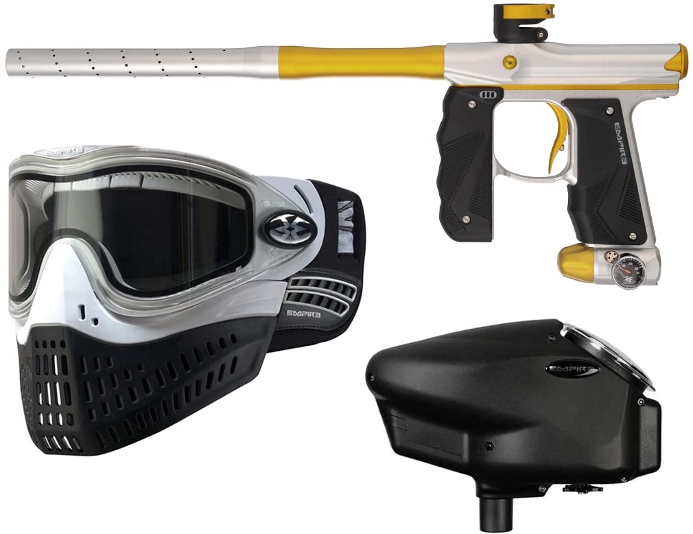 Empire Mini GS Electronic Paintball Gun Marker w Empire Halo Too Electronic Loader and E-Flex Thermal Mask