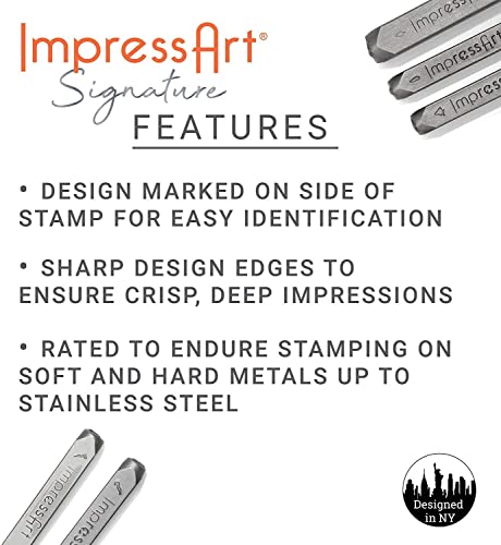 ImpressArt Paw Print Heart Design Stamp, 6mm