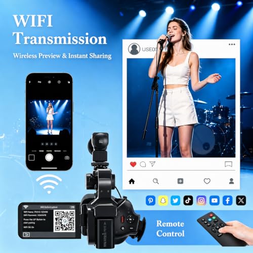 Image of Ultra 8K 64MP Camcorder Video Camera Vlogging for YouTube