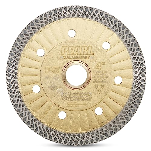Image of PEARL ABRASIVE CO. P5 Thin Mesh Turbo Blade 4 inch 5 /8 inch-20mm-7 /8 Arbor