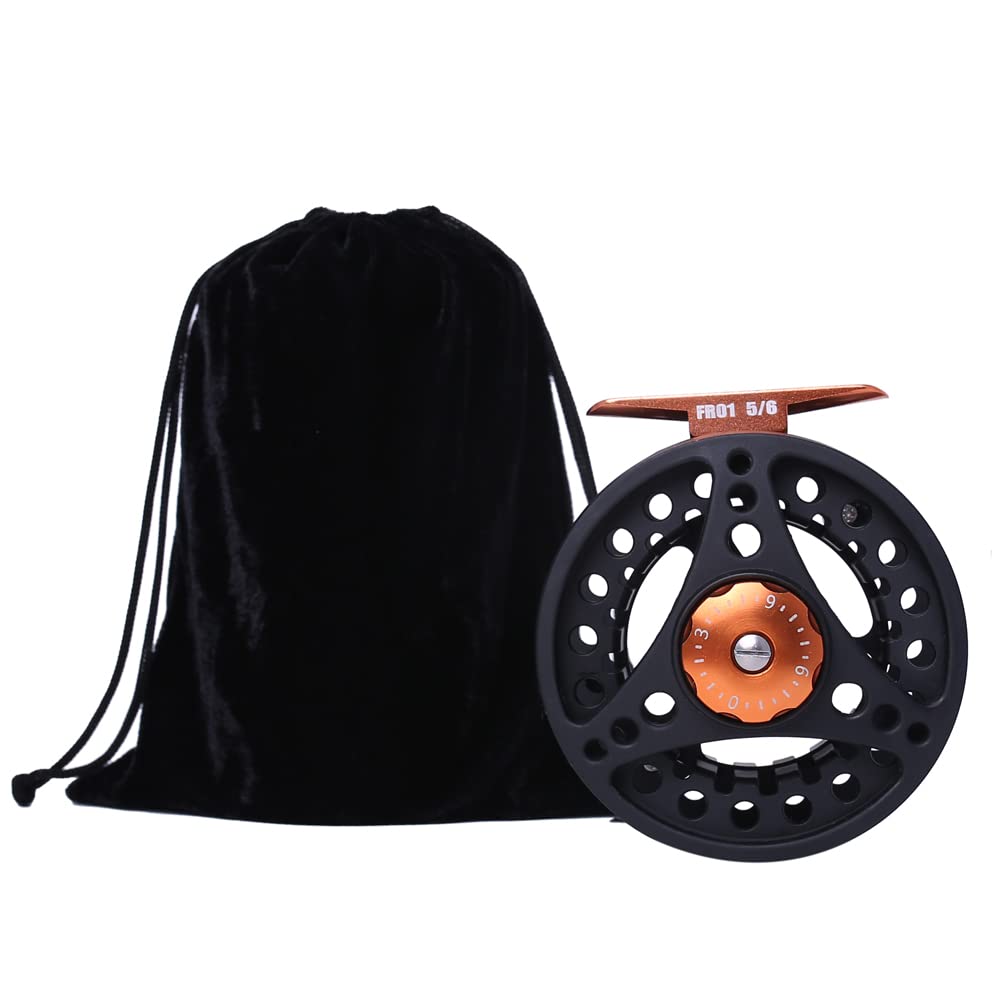 Kylebooker Mulinello da pesca a mosca grande pergolato con corpo in alluminio mulinello a mosca 3/4wt 5/6wt 7/8wt