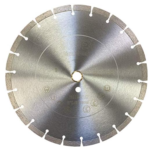 CYCLONE VSS 12 inch Dry or Wet Cutting General Purpose Power Saw Segmented Diamond Blades for Concrete Stone Brick Masonry (12")
