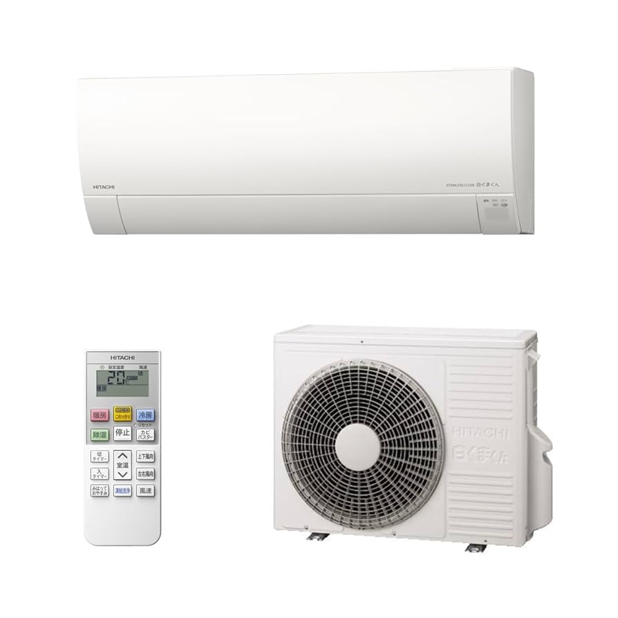 Amazon | 日立 清潔 エアコン 14畳 4.0kW RAS-G40R2(W)/SET 白く