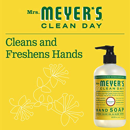 Mrs. Meyer's Hand Soap, Made With Essential Oils, Biodegradable Formula, Honeysuckle, 12.5 Fl. Oz - Pack Of 3 #TOP5
