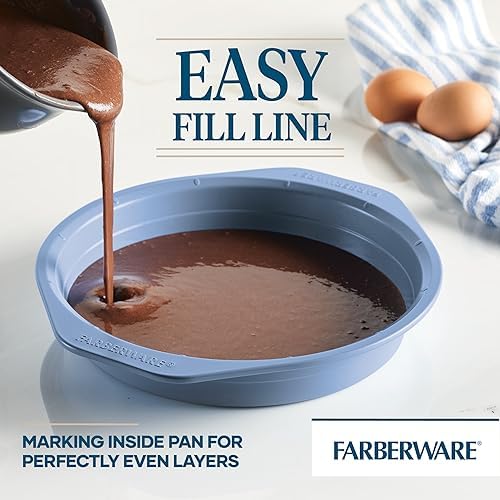 Farberware Easy Solutions 9-Inch Round Nonstick Cake Pan - Thumbnail 2