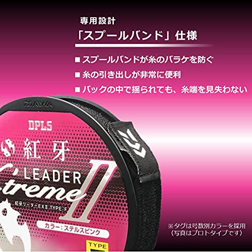 DAIWA Red Fang Leader EX2 Type F (Fluoro) Stealth Pink No. 2 - 35m miniatura 4