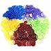 Yuanhe 500 Pieces 3/4 Inch Transparent Counting Chips for Bingo Game, Party, Classroom, Game Night - Mixed Color