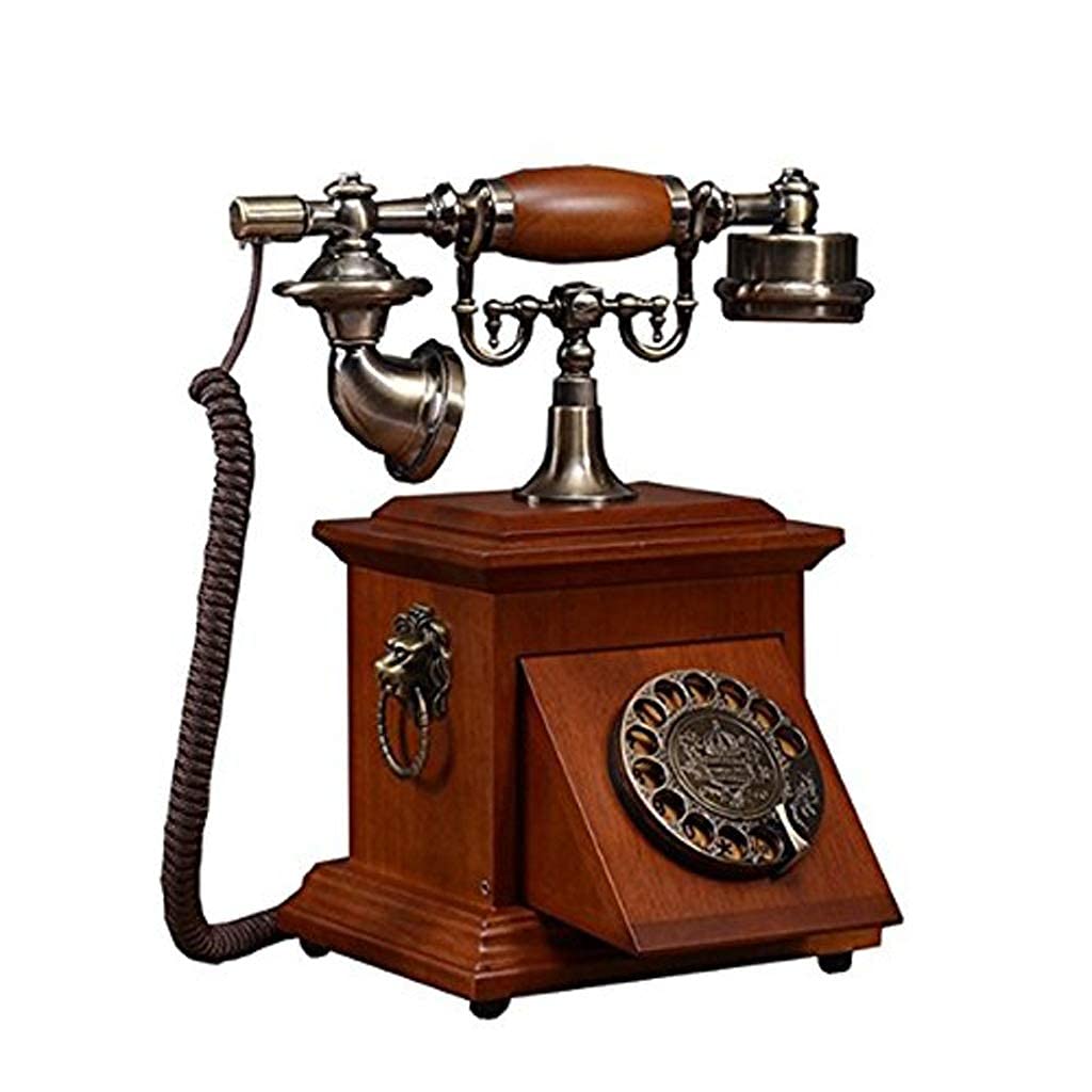 Telefon retro - stacjonarny cyfrowy telefon vintage Klasyczny europejski telefon stacjonarny retro z kablem do domu, hotelu, biura, wystroju