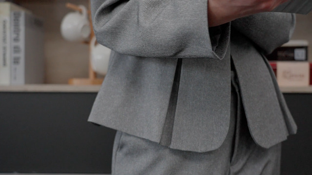 Veste Blazer Chloé Pour Femme - Taille 34 - Laine Et Viscose Gris Et Blanc Moucheté - Fabriqué En France
