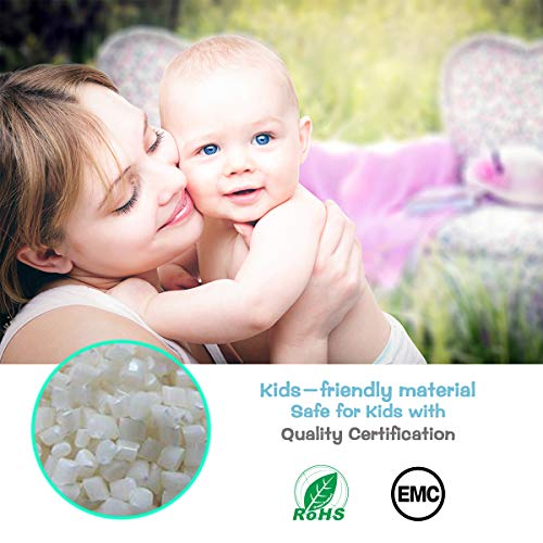 Kids Alarm Clock, sveglia per bambini, 7 colori che cambiano la luce per ragazzi e ragazze, funzione snooze, 8 suonerie, 12/24 ore, controllo one-tap, visualizzazione della temperatura interna - Image 5