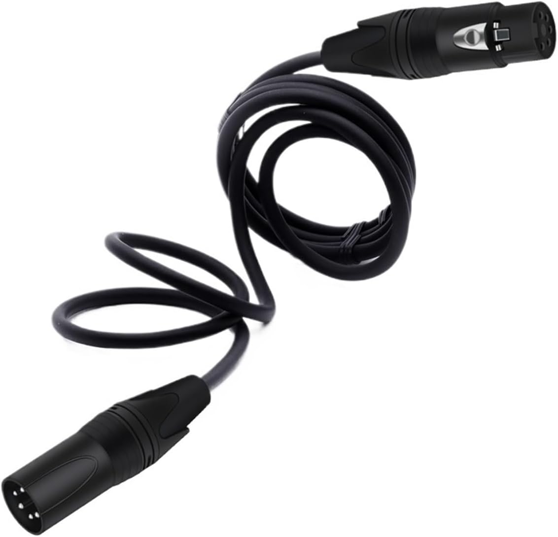 Male to Female 5Pin Audio Cable(Black,10m)