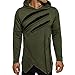 Produktbild Btruely Herren Pullover Hoodies Hipster Hooded Sweater Langarm Sweatshirts Outwear Jacket (L, Armee Grün)