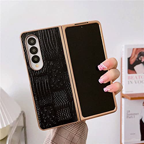 Coque antichoc Samsung Galaxy Z Fold 4 en cuir texturé pour éviter les chutes et rayures