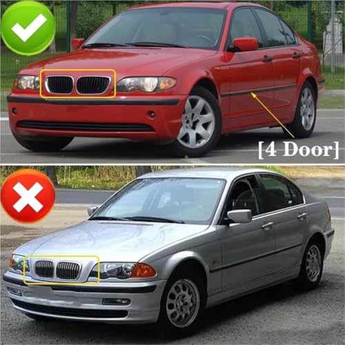Parrilla de radiador para sustituir la rejilla frontal rota de tu Serie 3 E46 berlina 7