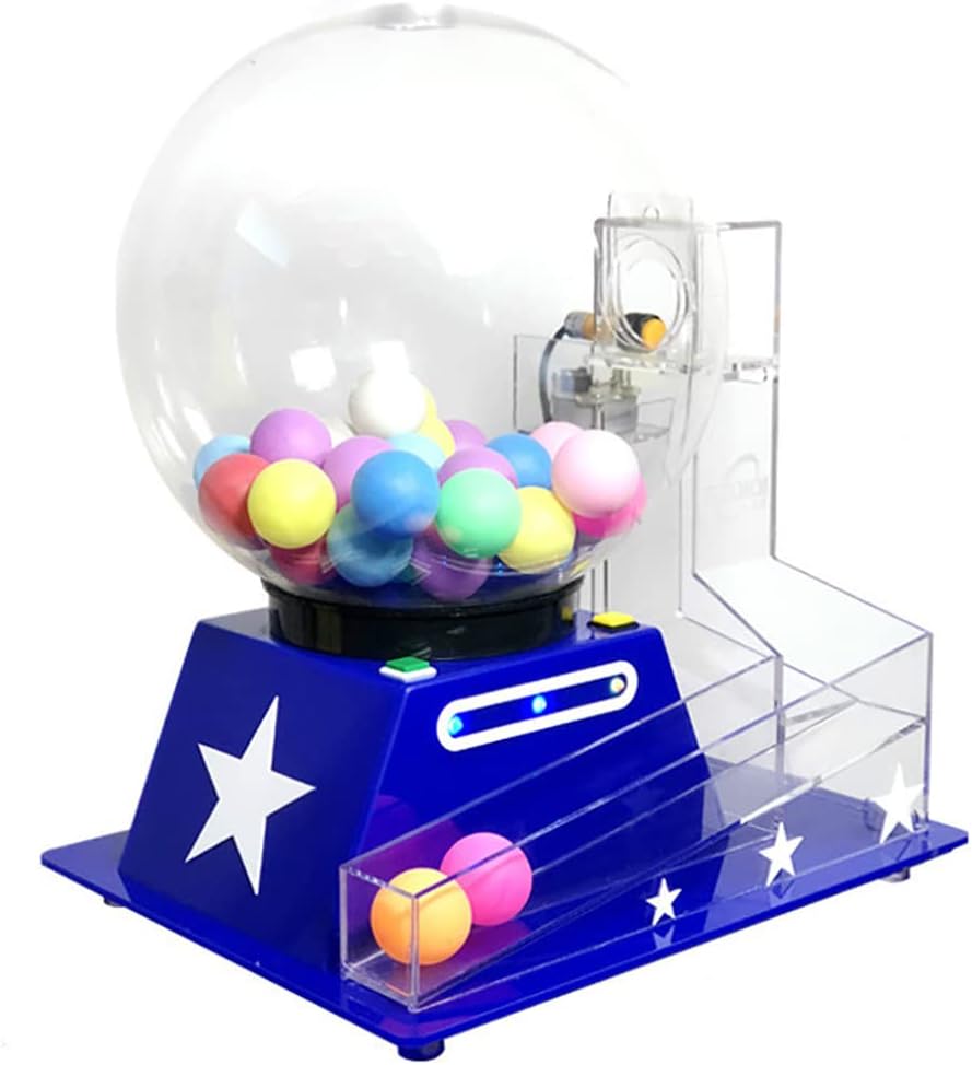 SONLED Electric Lottery Machine, Deluxe Bingo Set, Includes Bingo Cage, Calling Balls, Colorful Chips, Great for Large Groups, Parties
