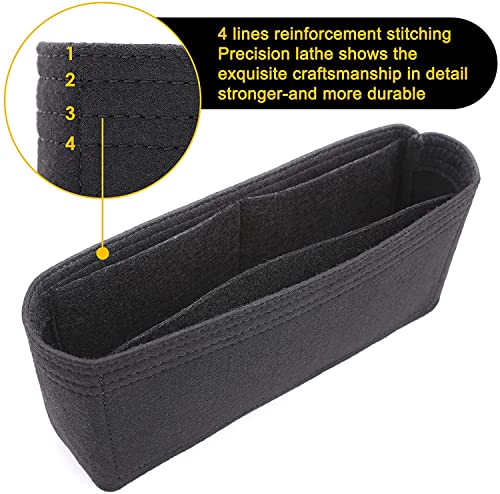 Image of GREENSHEEP Women Felt Fabric Purse Organizer Inserts for Ladies Shoulder Handbag, Tote, Hobo Bag Purse Divider, Multiple Storage Compartment